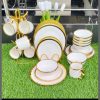 Dinner set 24 pc ring gold