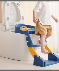 3-in-1 toilet trainer seat with a ladder and potty