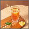 6Pcs Creative Ribbed Crystal Glass Tumblers