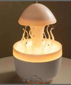 Raindrop Aromatherapy Cute Jellyfish rotating Air humidifier