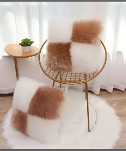 Faux fur throw pillow case