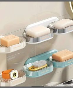 Double-layered soap dish