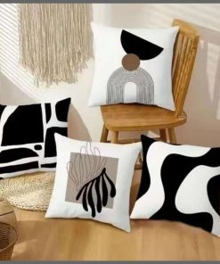 Abstract decorative throw pillow cover