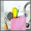 Stainless steel faucet rack / sink tidy with towel rack