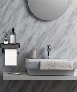 Stainless Steel Toilet Paper Holder with Phone Shelf