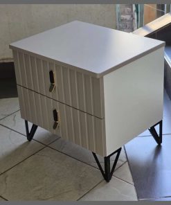 Nordic Bedroom minimalist night table with drawers