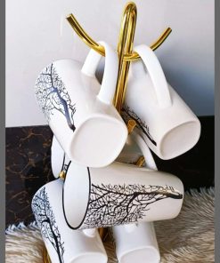 6Pcs White Tree cups/Mugs