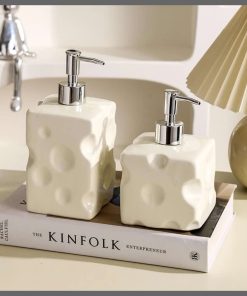 Rabbit Cheese ceramic  bottled Home Liquid Soap Dispenser