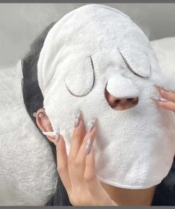 Cotton hot compress towel soft wet compress steamer heating face towel
