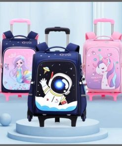 Cartoon themed Rolling Trolley school bag