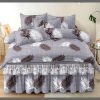 6pc Bedskirt plus Bedsheet Combo Set