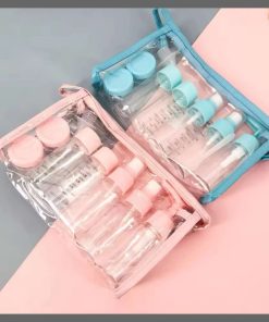 10pcs refillable travel lotion bottles kit