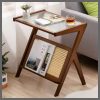 Rattan Side Table/ Bedside Table/Boho End Table