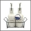 Soap and lotion dispenser set with stand