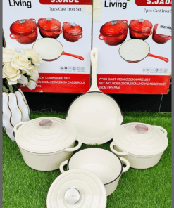 7pcs Cast Iron Cookware Set
