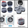 4pcs Universal Washing Machine Anti-Vibration Pads