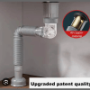 Space saving sink drain magic bend