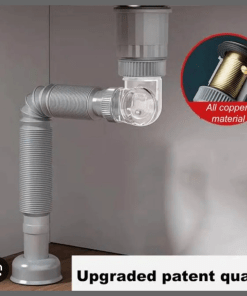 Space saving sink drain magic bend
