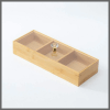 3 slot Wooden tea bag / candy organizer