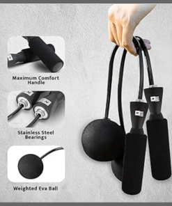 Cordless skipping rope with ball tip