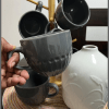 6Pcs Modern grey mug set