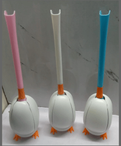 Silicone Diving duck 2 sided toilet brush