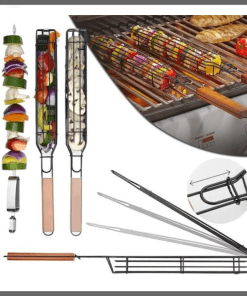 Barbecue Rack with Wooden Handle