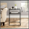 2 Layers metallic side table