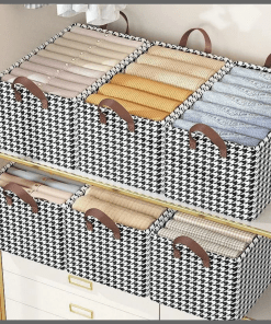 Non-woven checked Wardrobe Clothes Organizer