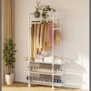 Clothing rack with wheels