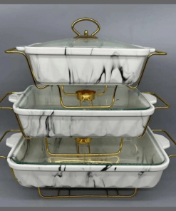 3Pcs Ceremic cheffin dishes