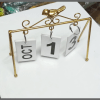 Metal Craft Standing Flip Desk Calendar