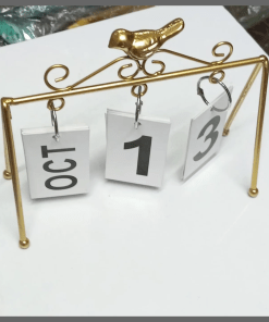Metal Craft Standing Flip Desk Calendar