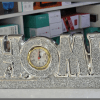 Elegant Glittery "HOME" Tabletop clock decor