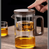 One press glass infuser tea pot