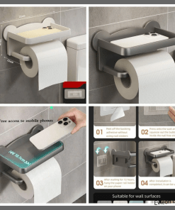 Punch Free Toilet Tissue Holder