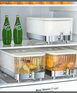 5.3L Glass Beverage Dispenser with Clamp Lid