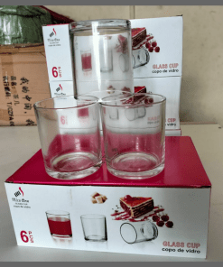 6Pcs Round Whiskey Glass