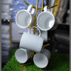 6 pc mug plain  white