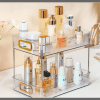 2 Layer Multipurpose Gold  Organiser / Storage Jewelry Holder Cosmetics Vanity Tray