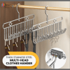 Rotating stainless  steel 8 hook hanger