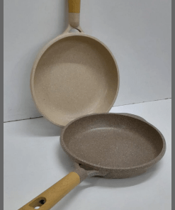 Heavy gauge granite frying pan