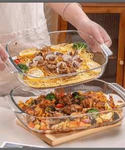 3 in 1 borosilicate Baking glass ware set