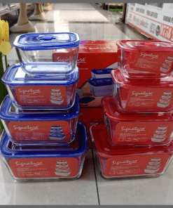 4Pcs/set High Borosilicate Glass Storage Bowl with Lid
