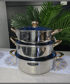 6Pcs Large Capacity  stainless  steel cooking Pots