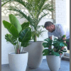45*40cm Premium Marble coated flower planter