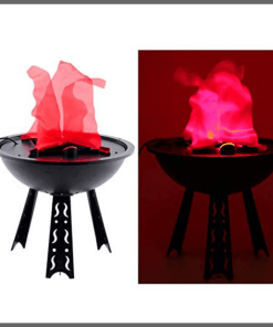 Flammen lampe 3 legged stand fireplace decor piece