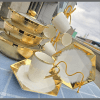 18pcs trendy white dinner set