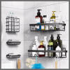 Multipurpose 5pcs set Rectangular Shower caddy shelf