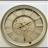 Luxurious Vintage wall clock with rotating gears